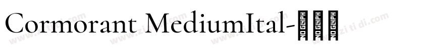 Cormorant MediumItal字体转换 Cormorant MediumItal字体转换